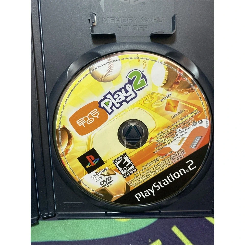 Eye Toy Play 2 Sony Playstation 2 PS2 Game & Case, No Manual